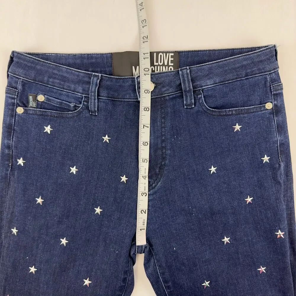 Love‎ Moschino star blue denim skinny jeans
